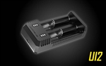 NITECORE UI2 Dual-Slot Intelligent Portable USB Li-ion Battery Charger for 18650, 18350, 20700, 21700 Batteries