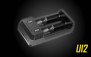 NITECORE UI2 Dual-Slot Intelligent Portable USB Li-ion Battery Charger for 18650, 18350, 20700, 21700 Batteries