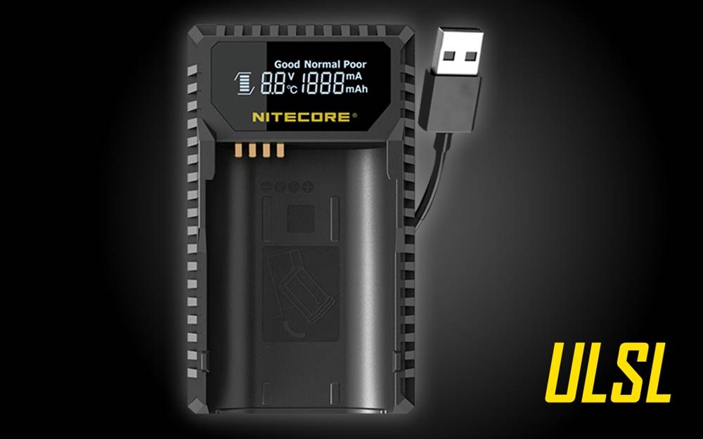 Nitecore ULSL USB Charger for Leica SL Series BP-SCL4 Batteries