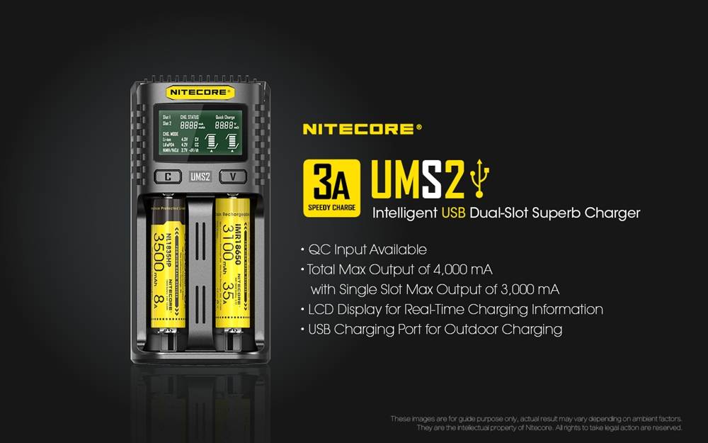 Chargeur batterie 18650 double slot - Nos accessoires de recharge