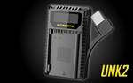 NITECORE UNK2 Dual Port USB Digital Charger for Nikon Batteries EN-EL15, EN-EL15a, EN-EL15b