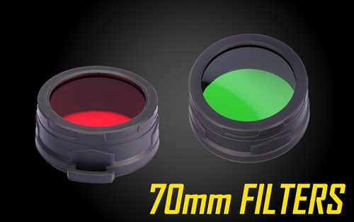 Nitecore 70mm Red or Green Filter (NFG70, NFR70) for MH40GTR