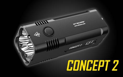NITECORE Concept 2 6500 Lumen Palm-Sized Compact Rechargeable Flashlight with Built-In Batteries