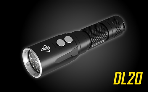 NITECORE DL20 100m Underwater Submersible 1000 Lumen Dive Light with Red Light