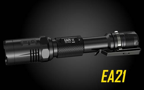 Nitecore EA21 360 lumen Cree XP-G2 LED Flashlight w/ Red Lite - Uses 2xAA