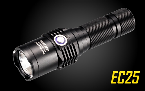 Nitecore EC25 860 Lumens LED Flashlight - Uses 2x CR123A or 1x18650