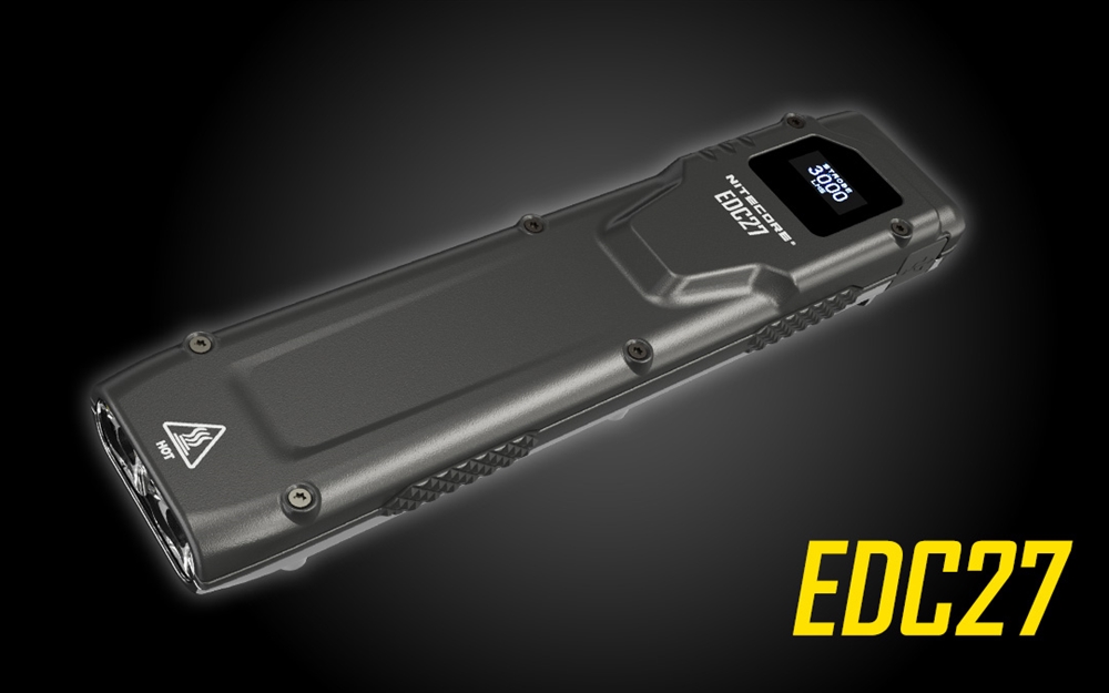 2024 NITECORE EDC27 3000 LMs USB-C Rechargeable Torch Built-in 1700mAh  Li-ion Battery Ultra Slim High Performance EDC Flashlight
