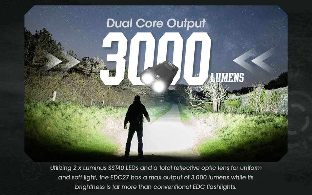 Ok, this is going to be tough to beat - Nitecore EDC27 (3000 lumens) 