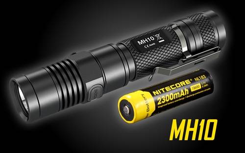 Nitecore MH10  Compact USB Rechargeable LED Flashlight w/ Battery-1000 Lumen