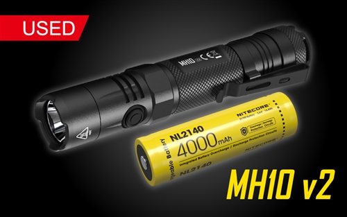 NITECORE MH10 v2 1200 Lumen USB-C Rechargeable Flashlight - Used