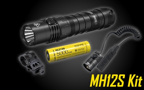 NITECORE MH12S 1800 Lumen USB-C Rechargeable Flashlight Kit