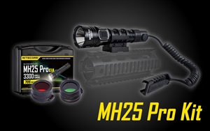 Nitecore MH25 Pro 3300 Lumen Long Throw Rechargeable Hunting Light Kit