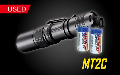 Nitecore MT2C 390 Lumens LED Flashlight - Uses 2x CR123A - Used