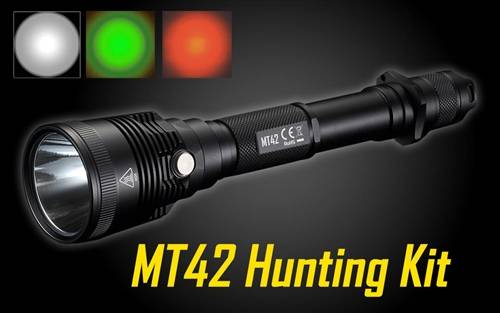 NITECORE MT42 1800 Lumen LED Flashlight Hunting Kit
