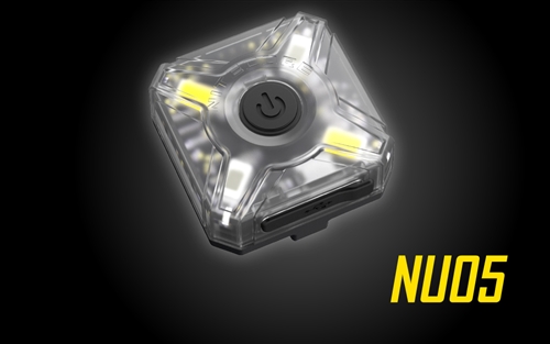 Nitecore NU05 Red & White LED USB Rechargeable Headlamp & Caution Light