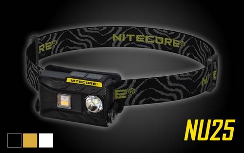 NITECORE NU25 360 Lumen Triple Output White, Red, High CRI USB Rechargeable Headlamp