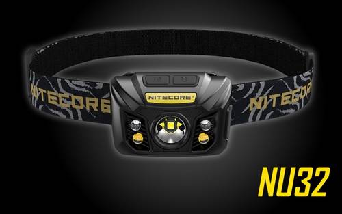 NITECORE NU32 550 Lumen LED Rechargeable Headlamp with White and Red Beams