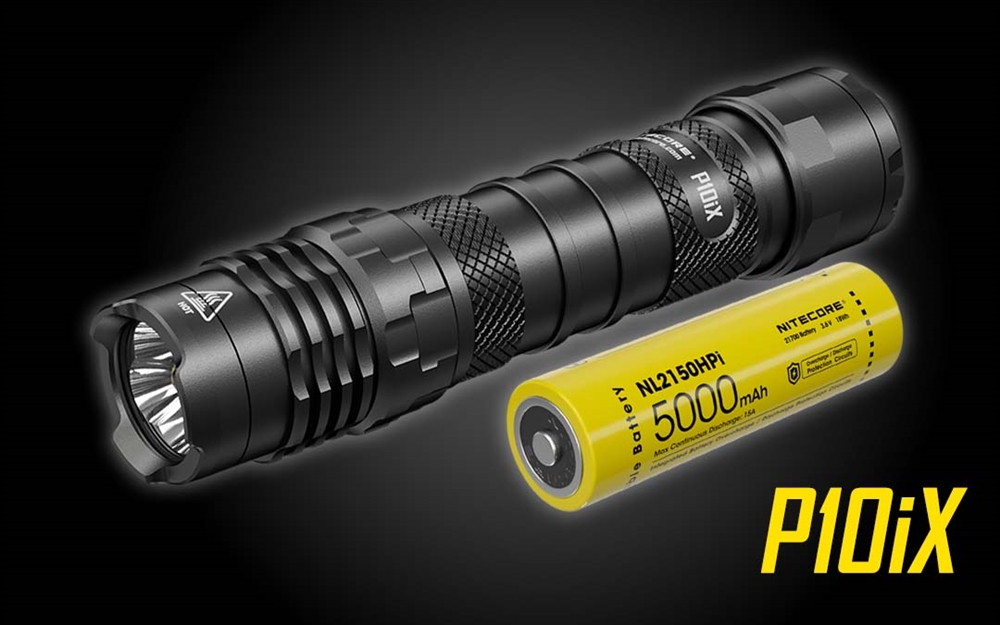 Nitecore P10iX - Linterna táctica reflector, 4000 lúmenes, LED, USB-C,  recargable, súper brillante, compacta con organizador LumenTac