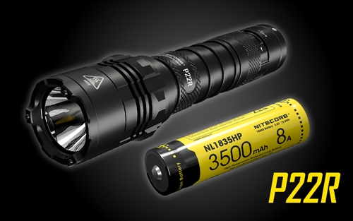 NITECORE P22R 1800 Lumen USB-C Rechargeable Strobe Ready Tactical Flashlight