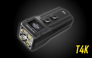 Nitecore T4K 4000 Lm Super Bright Keychain EDC Flashlight