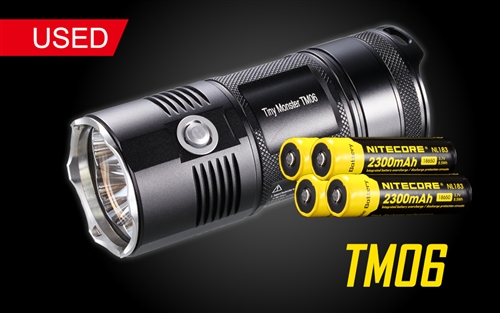 NiteCore TM06 3800 Lumen 365 Yards CREE XM-L2 U2 LED Flashlight - Used