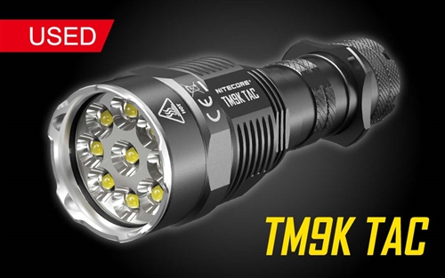 NITECORE TM9K TAC rechargeable flashlight  Used