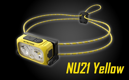 Lampe Frontale spéciale course Nitecore NU21 Noir – 360 Lumens