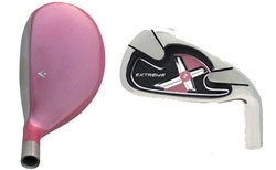 3-PW Pink Extreme X2 Hybrid/Iron Combo Set