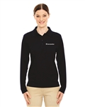 Ladies' Pinnacle Performance Long Sleeve Piqué Polo