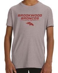 Brookwood Broncos Design on Moisture Wicking T-Shirt