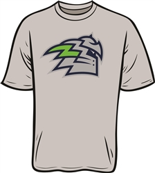 Cedar Hill Titan Logo Design on Moisture Wicking T-Shirt