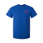 monogrammed short sleeved t-shirt
