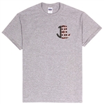 American Flag Monogram T-Shirt in Sport Grey