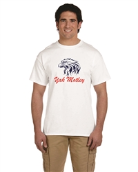 Yak Motley Short Sleeve Cotton T-Shirt with Eagle Logo