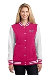 Ladies Fleece Letterman Jacket