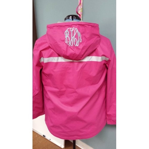 Raincoat shop with initials