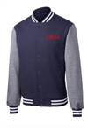 Men's Fleece Letterman Jacket