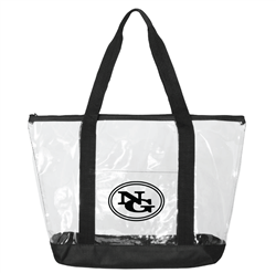 Cheer Off Clear Zip Tote