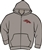 Craig Maroon Bronco Logo on Full Zip Grey Hoodie
