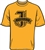 Jordan M.S. J Logo on Gold T-Shirt