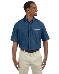 Men's Short Sleeve Denim Shirt