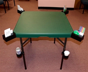 Bridge Buddy Deluxe Game Table - NEW USA Patented Bridge & Card Table with Optional Cup Holders