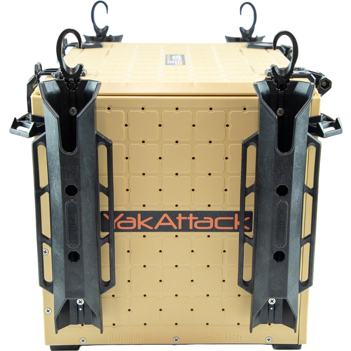 YakAttack BLP-PRO-13X16-DS BlackPak Pro Kayak Fishing Crate - 13 x 16, Desert  Sand