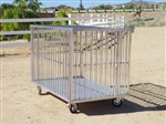 4'W x 6'D x 4'H Aluminum Exotic Animal Transport Cage