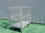 60"D x 30"W x 48"H Steel Exotic Animal Transport Cage