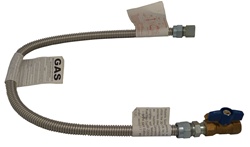 Stainless Steel Flex Gas Connector, 5/8" 