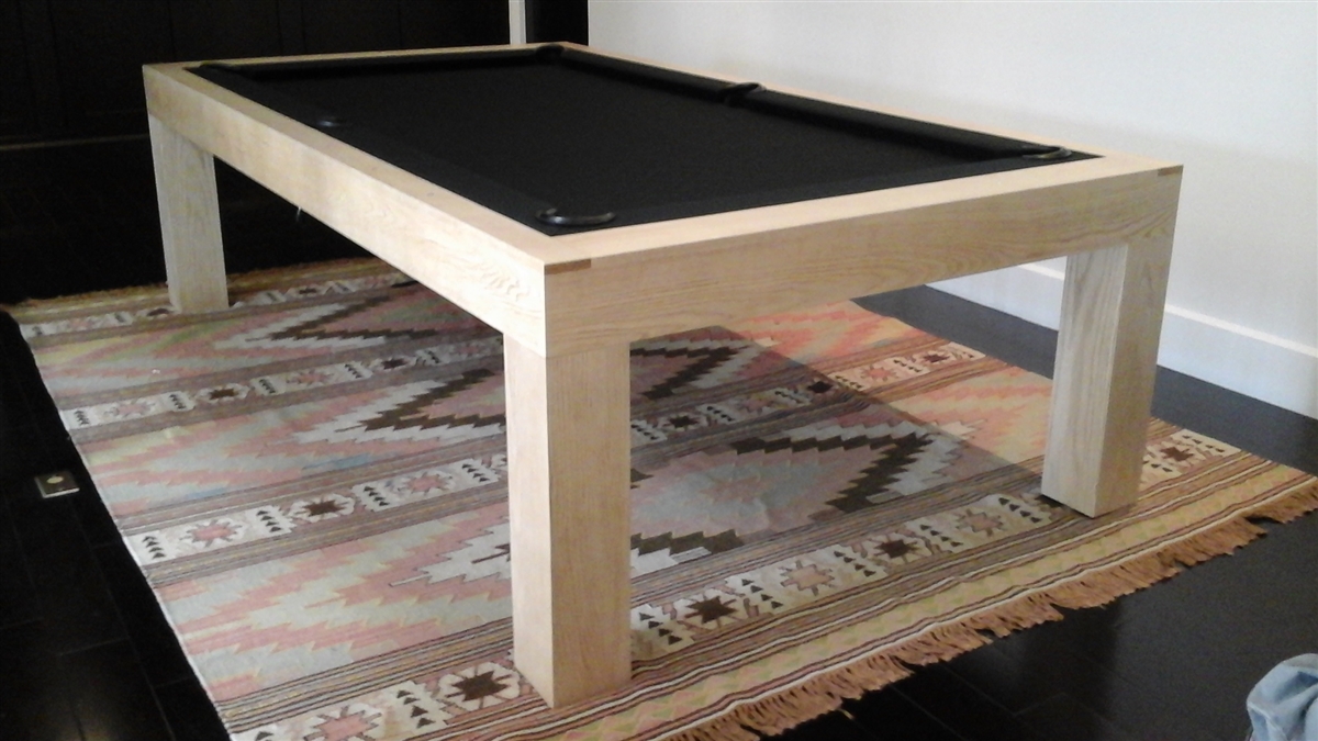 Light wood pool store table