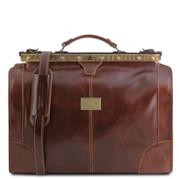 TL1023 Madrid Leather Gladstone Bag- Small by Tuscany Leather