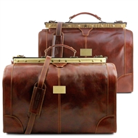 TL1070 Madrid Leather Gladstone Bag Travel Set