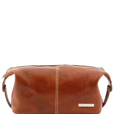 Tuscany Leather TL140349 Roxy Leather toiletry bag - Honey